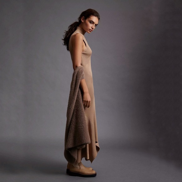 🎈SOLD🎈NWT Anthropologie Cedar Mock Neck Midi Dress - Picture 6 of 11